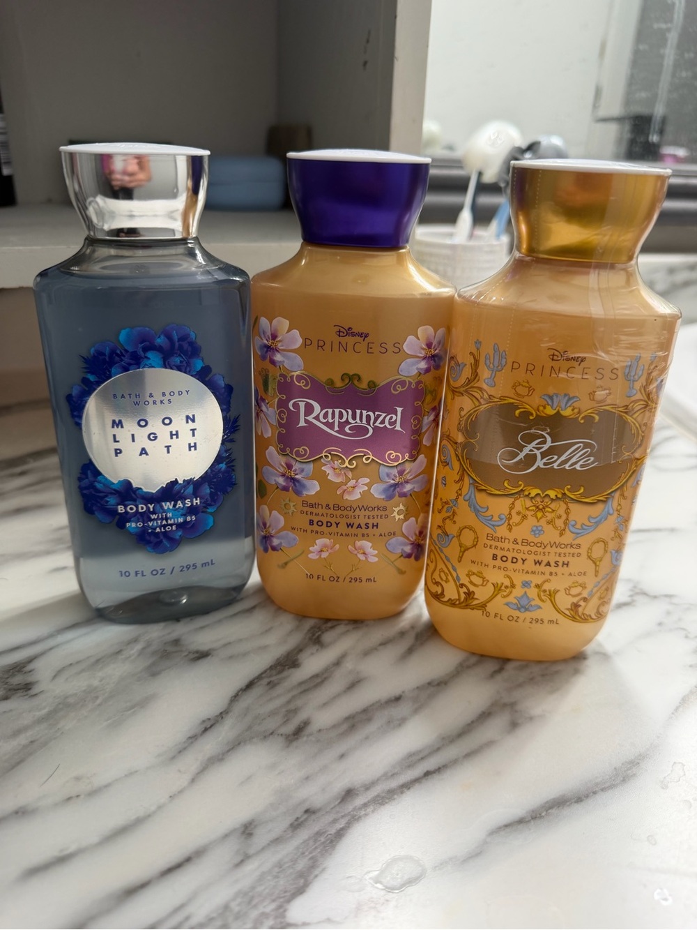 Bath & Body Works Rapunzel, Belle, moonlight path Body Wash